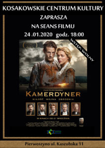 plakat kamerdyner kck, , : Gmina Kosakowo prezentuje ofertę kulturalną: seanse filmowe, przedstawienia i spotkania | Portal i Telewizja Kaszuby24