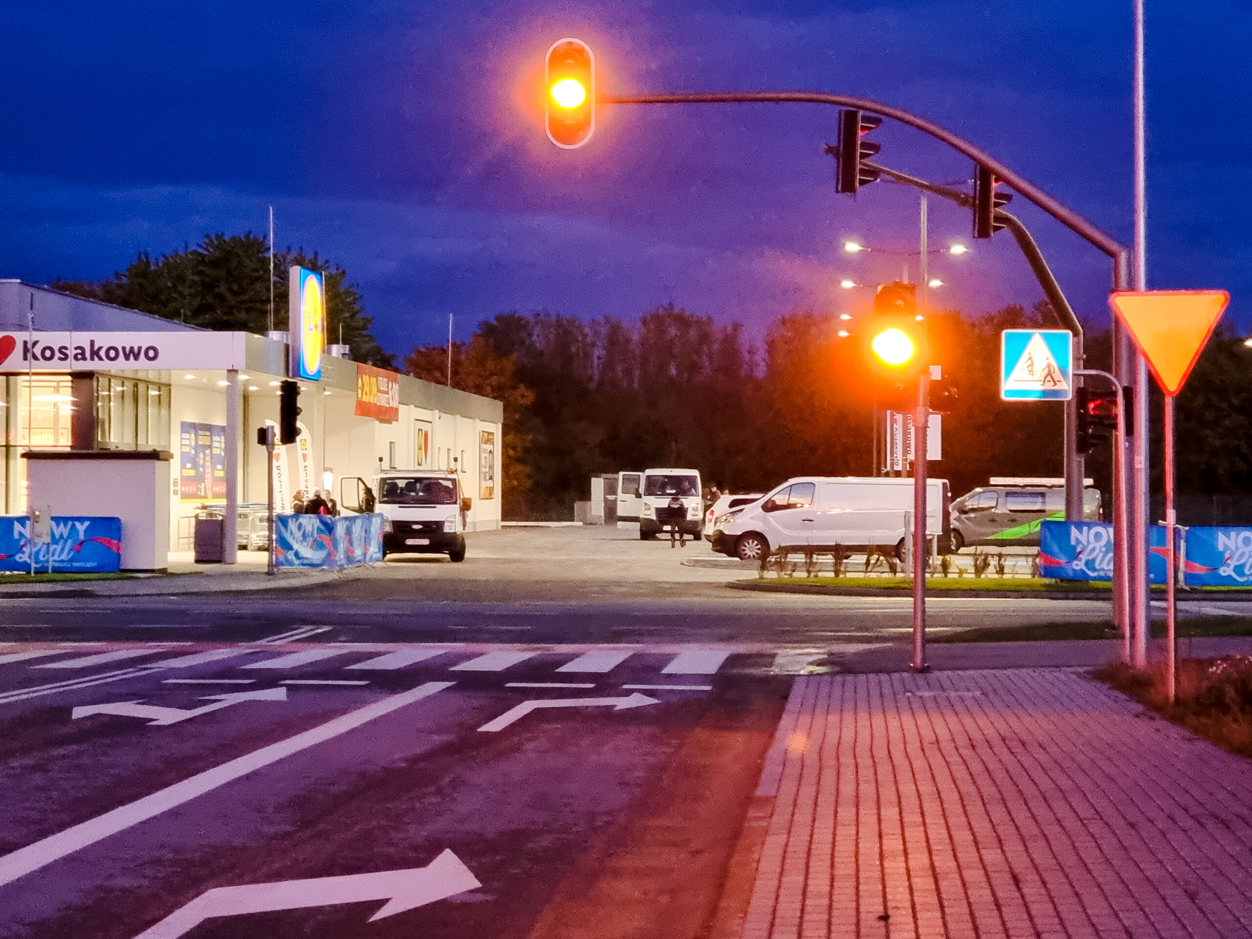 Sygnalizacja świetlna na skrzyżowaniu ulic Derdowskiego i Gryfa Pomorskiego